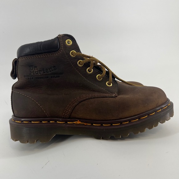Dr. Martens Shoes - Dr. Martens 939 Made in England Brown‎ Leather 6-Eye Padded Collar Boots UK 5